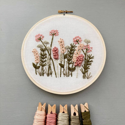 Meadow in Blush Cross Stitch Kit