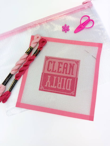 Needlepoint Beginner Kits: Clean/Dirty