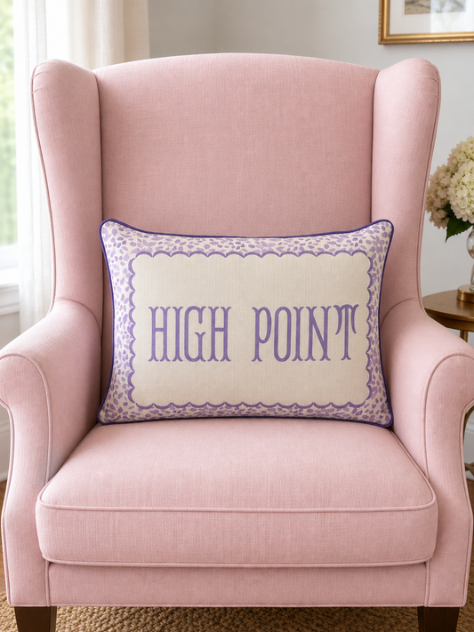 HP Purple Floral Pillow