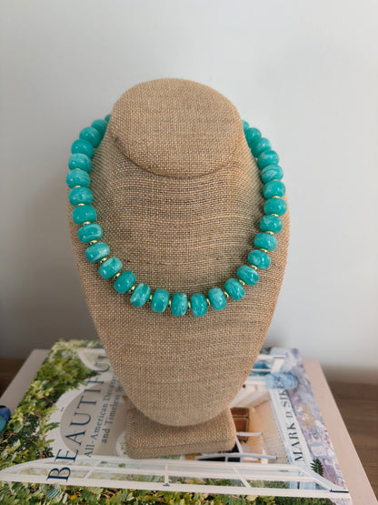 Bliss Necklace: Bright Teal