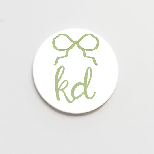 Kappa Delta Greek Bow Button