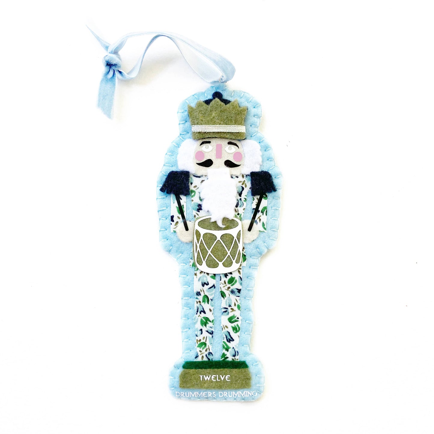 Grandmillennial Drummer Ornament