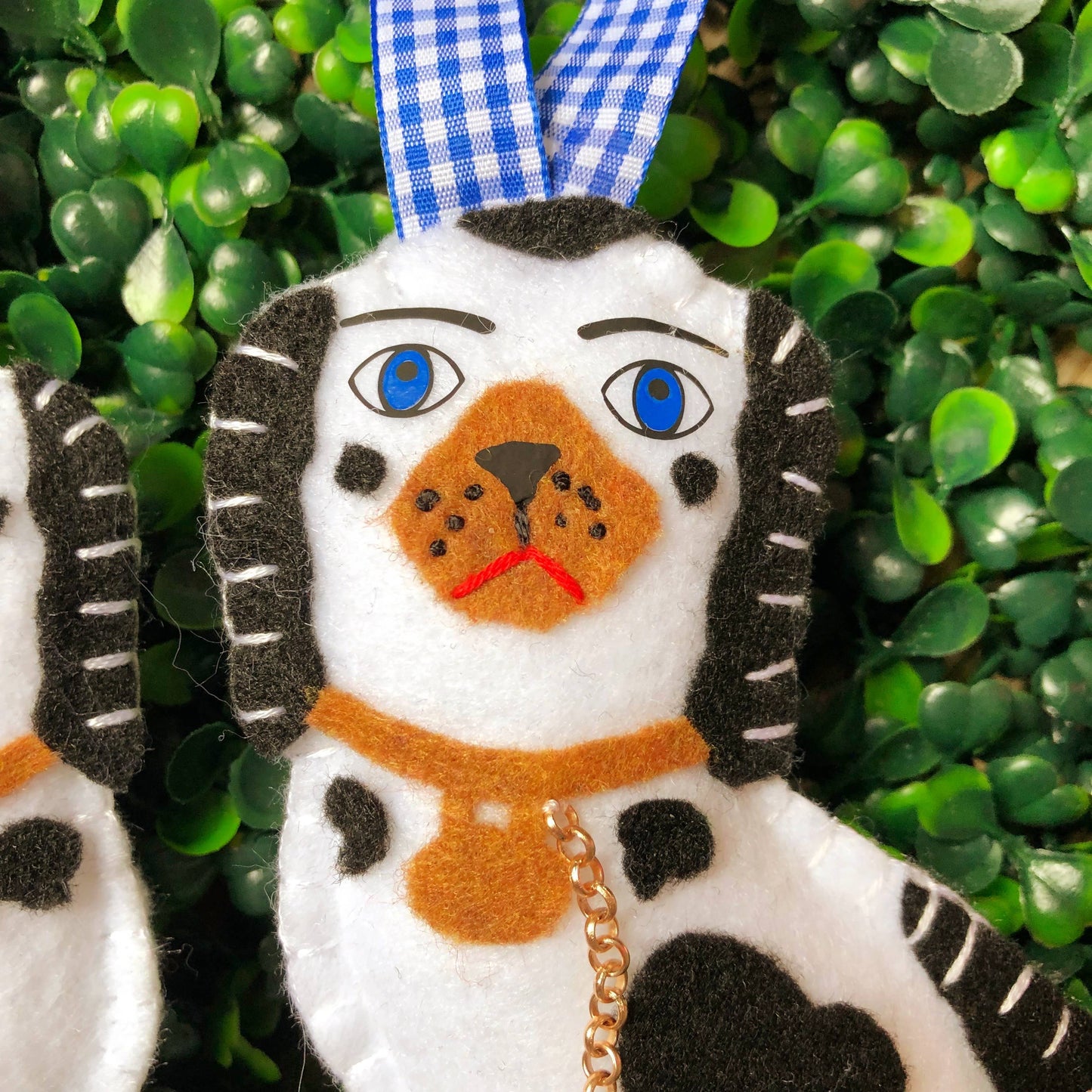 Staffordshire Dog Statue Ornament