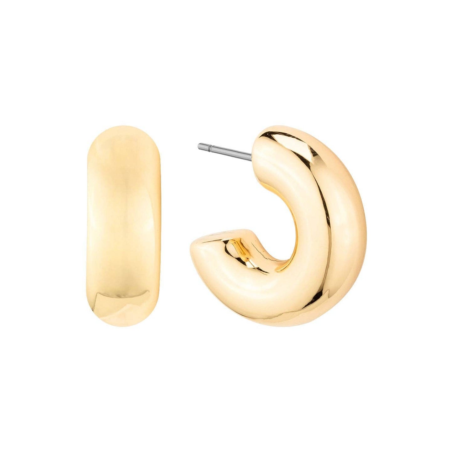 Emmett Earrings: MATTE GOLD