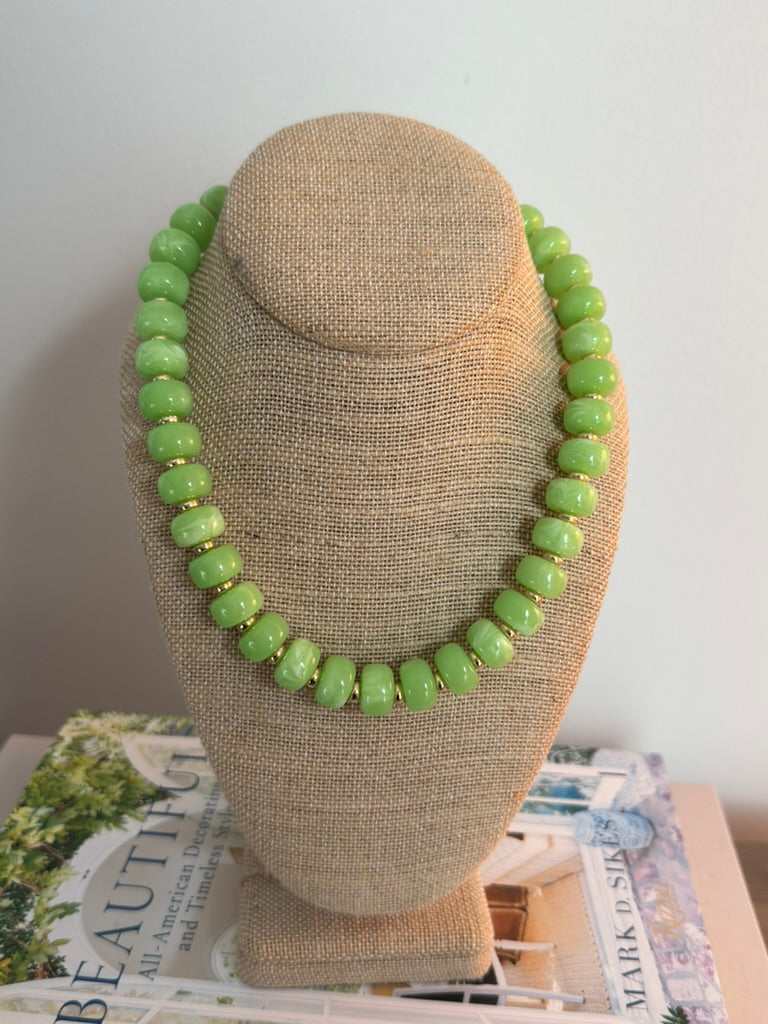 Bliss Necklace: Lime Green