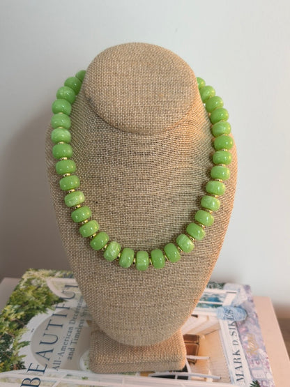 Bliss Necklace: Lime Green