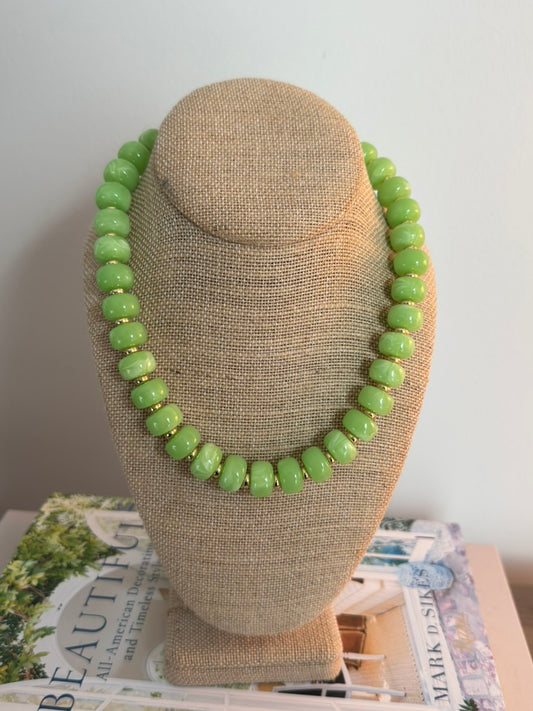 Bliss Necklace: Lime Green