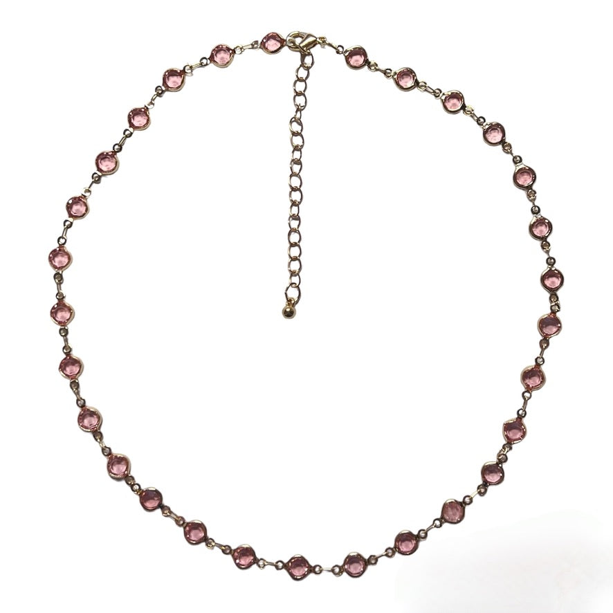 Pink Crystal Necklace