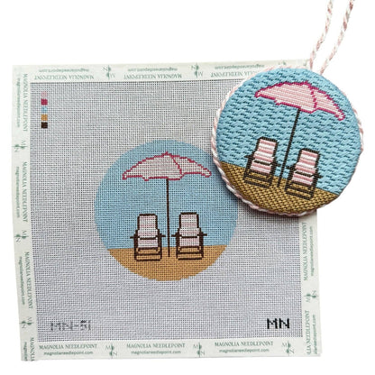 Pink Striped Beach Chairs Fully Kitted!