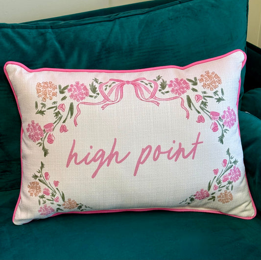 Pink Hydrangea Pillow - HIGH POINT