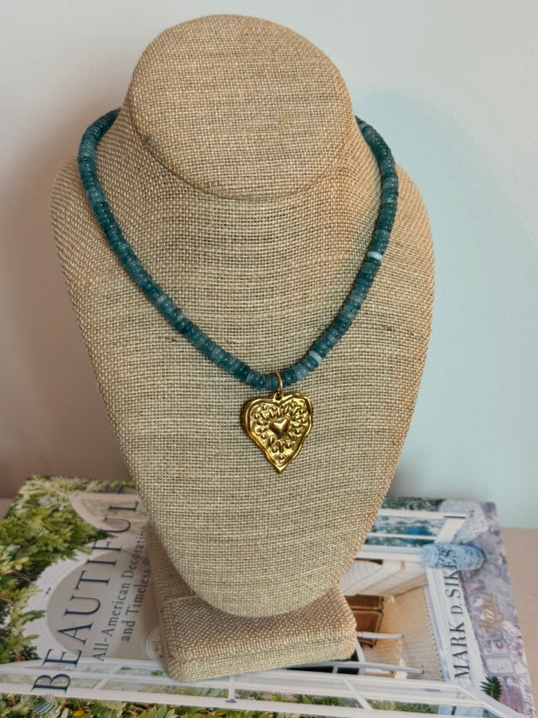 Cherish Necklace: Teal