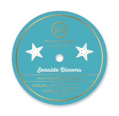 Seaside Blooms Icon Candle