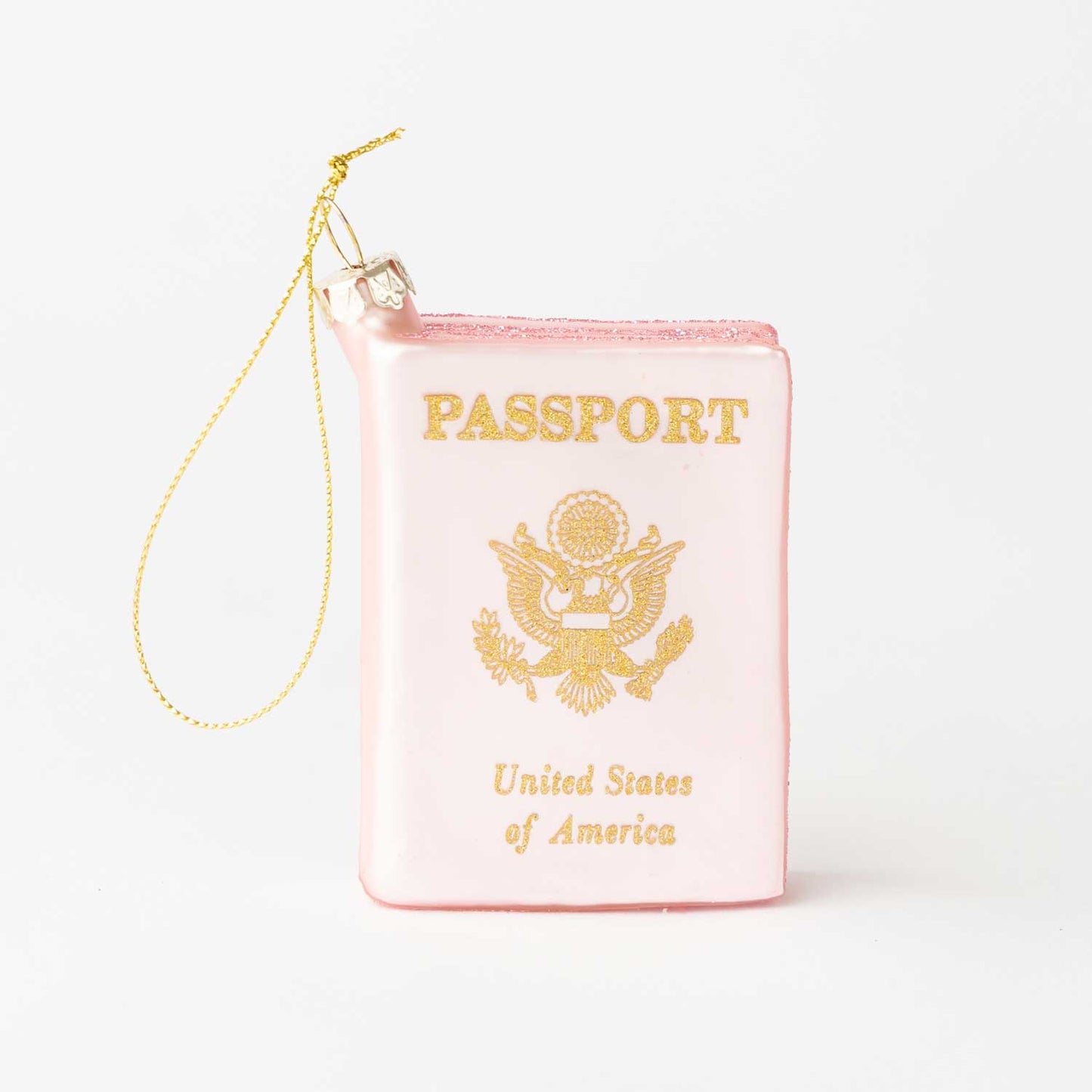Passport Boxed Glass Ornament