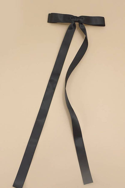 Satin Hair Ribbon White