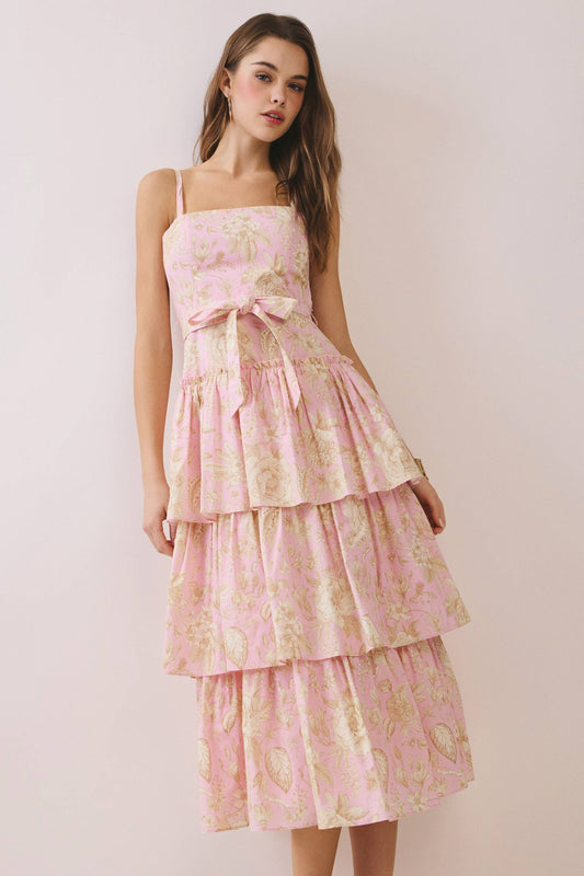 Kaylee Ruffle Midi Dress