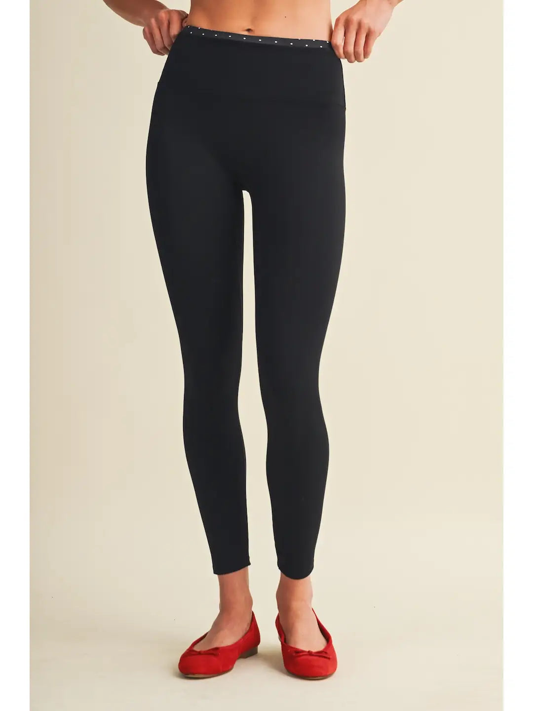Double Layered Tank & Leggings: POLKA DOT
