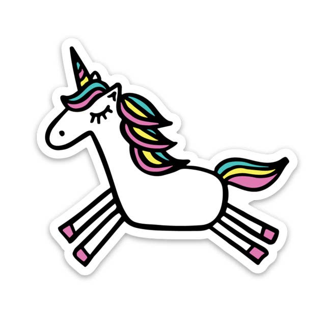 Magical Birthday Unicorn Sticker Card