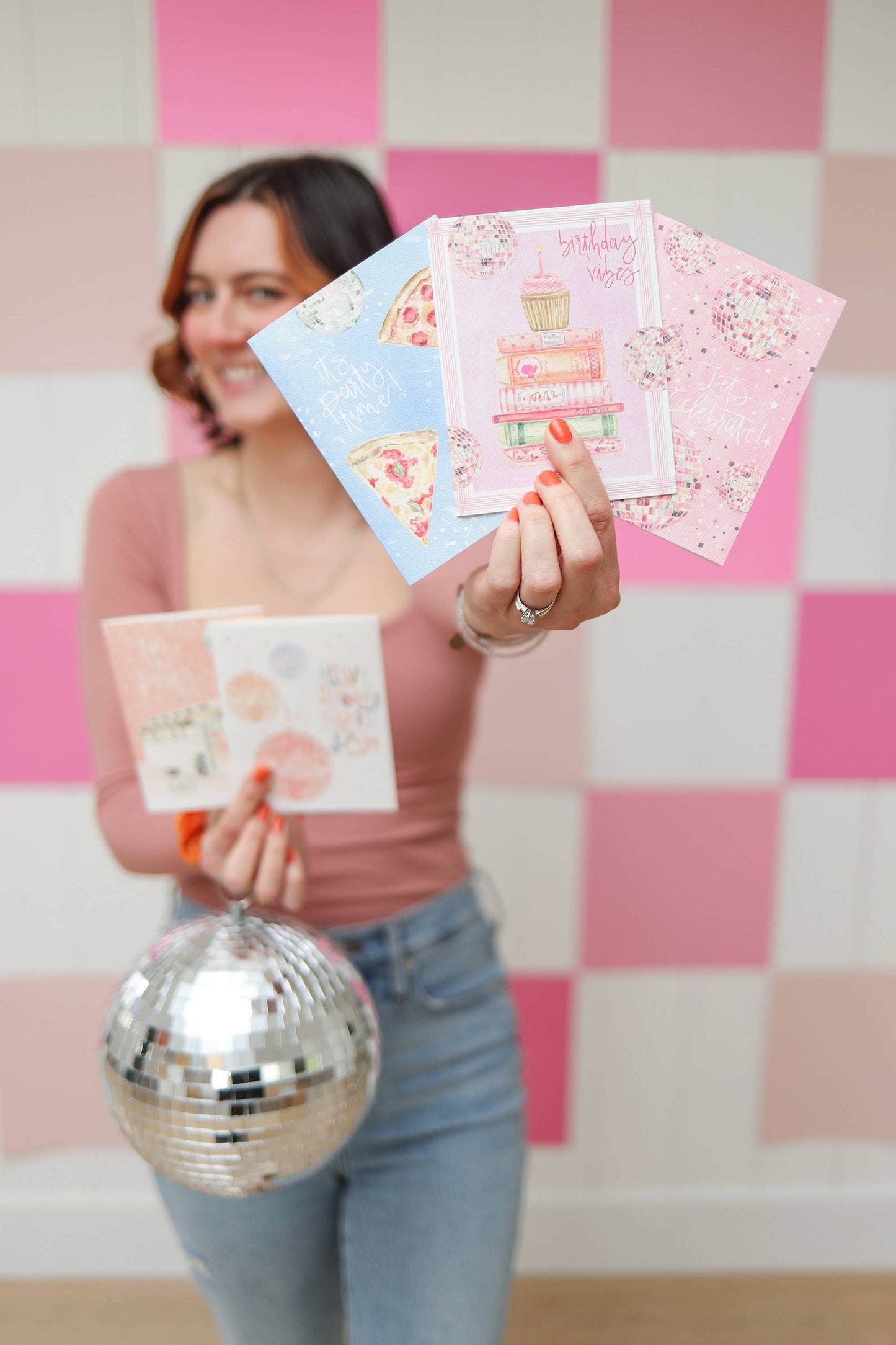 Disco Ball Congrats Card