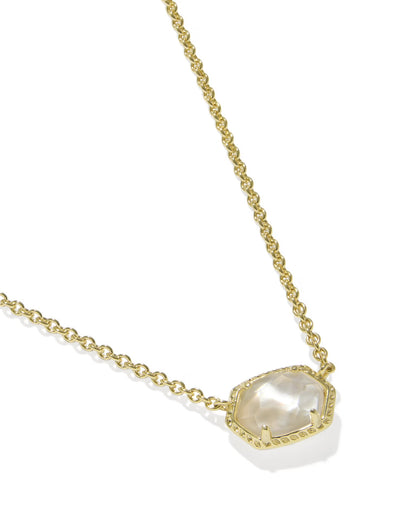 Daphne Frame Necklace Mother of Pearl
