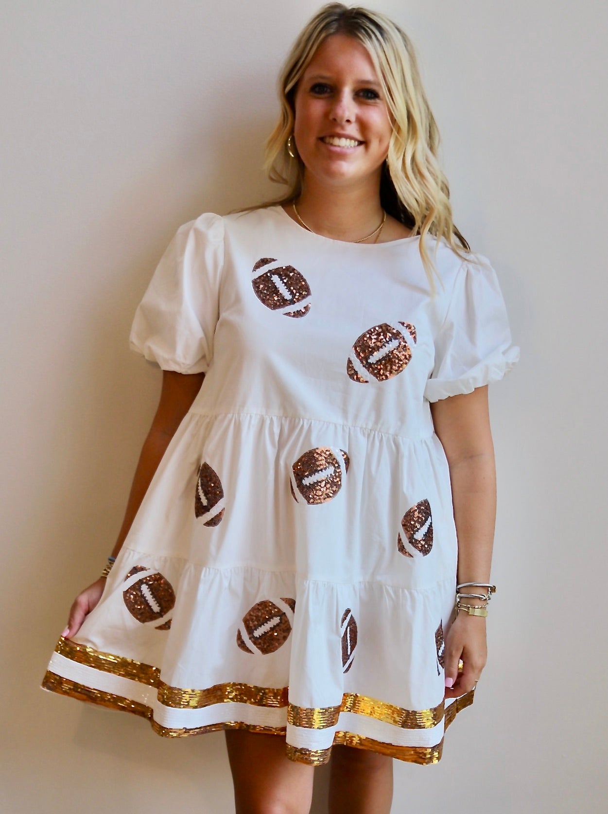 Gameday Dress - WHITE