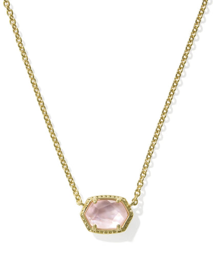 Daphne Frame Necklace Pink Mother of Pearl