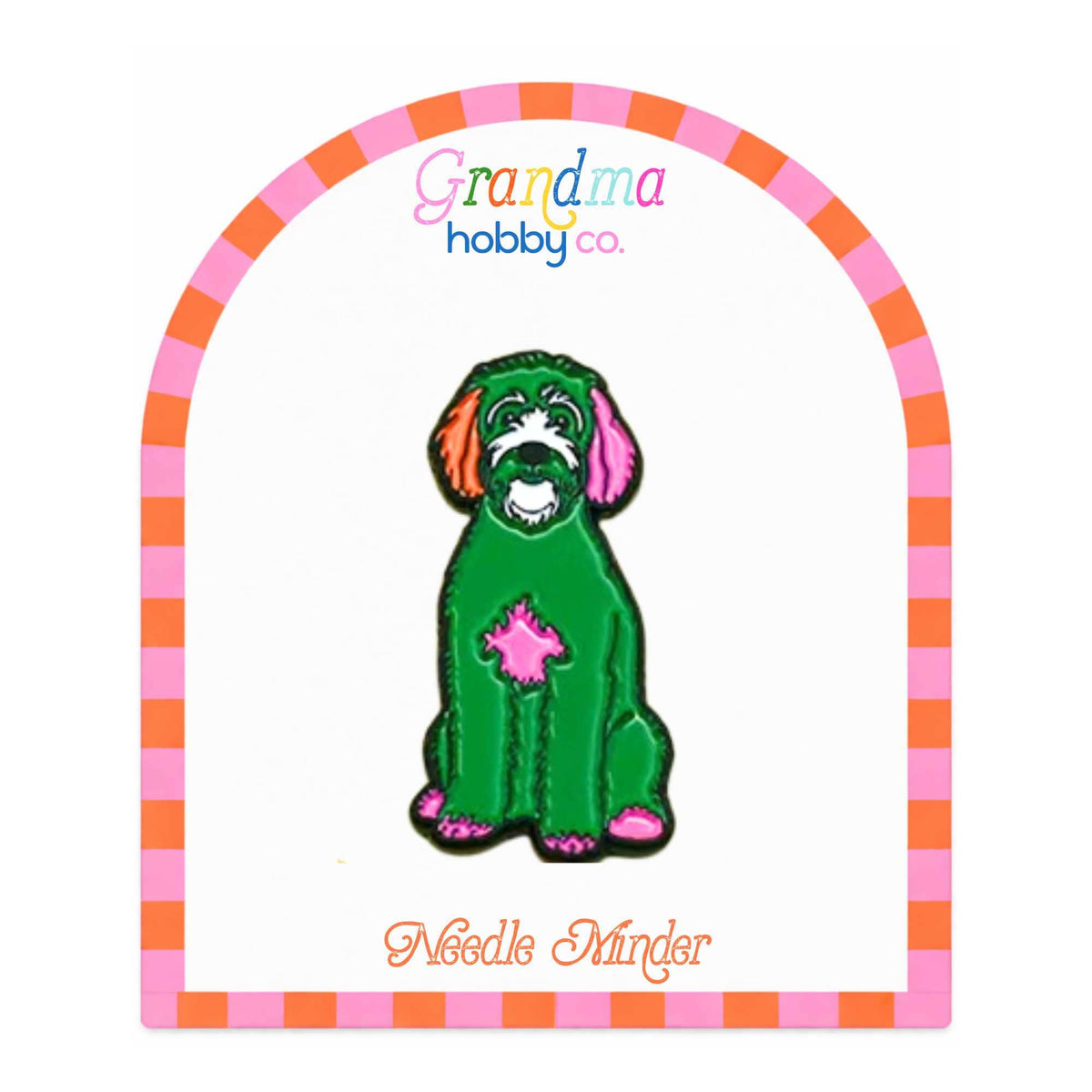 Green Doodle Needle Minder