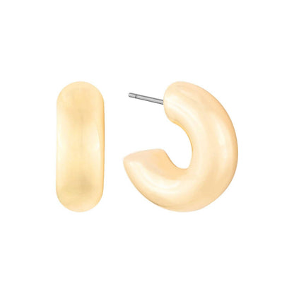 Emmett Earrings: MATTE GOLD