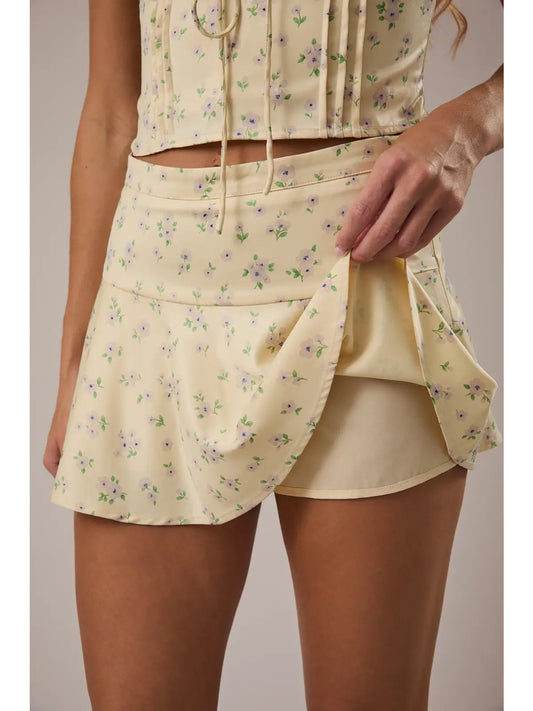 Buttercup Yellow Skort Set
