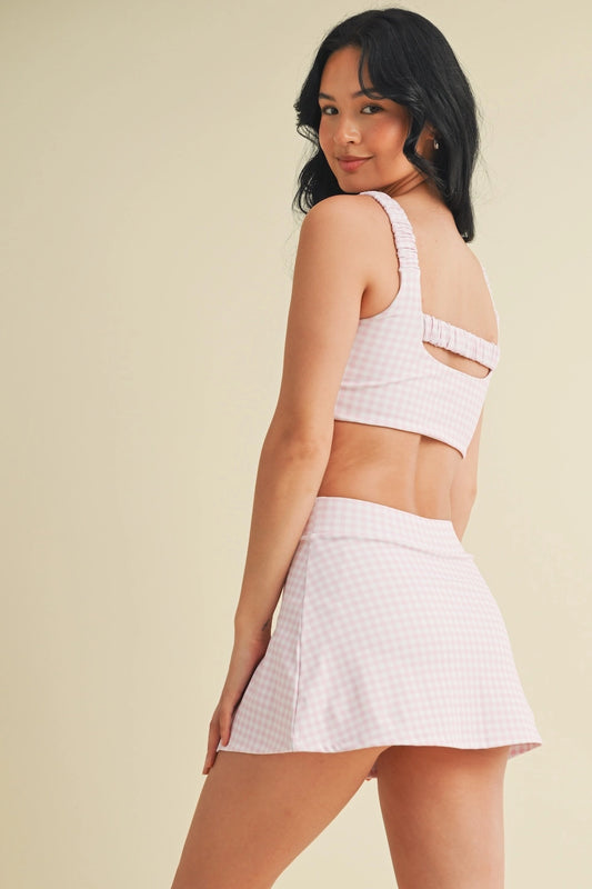 Gingham Athletic Set