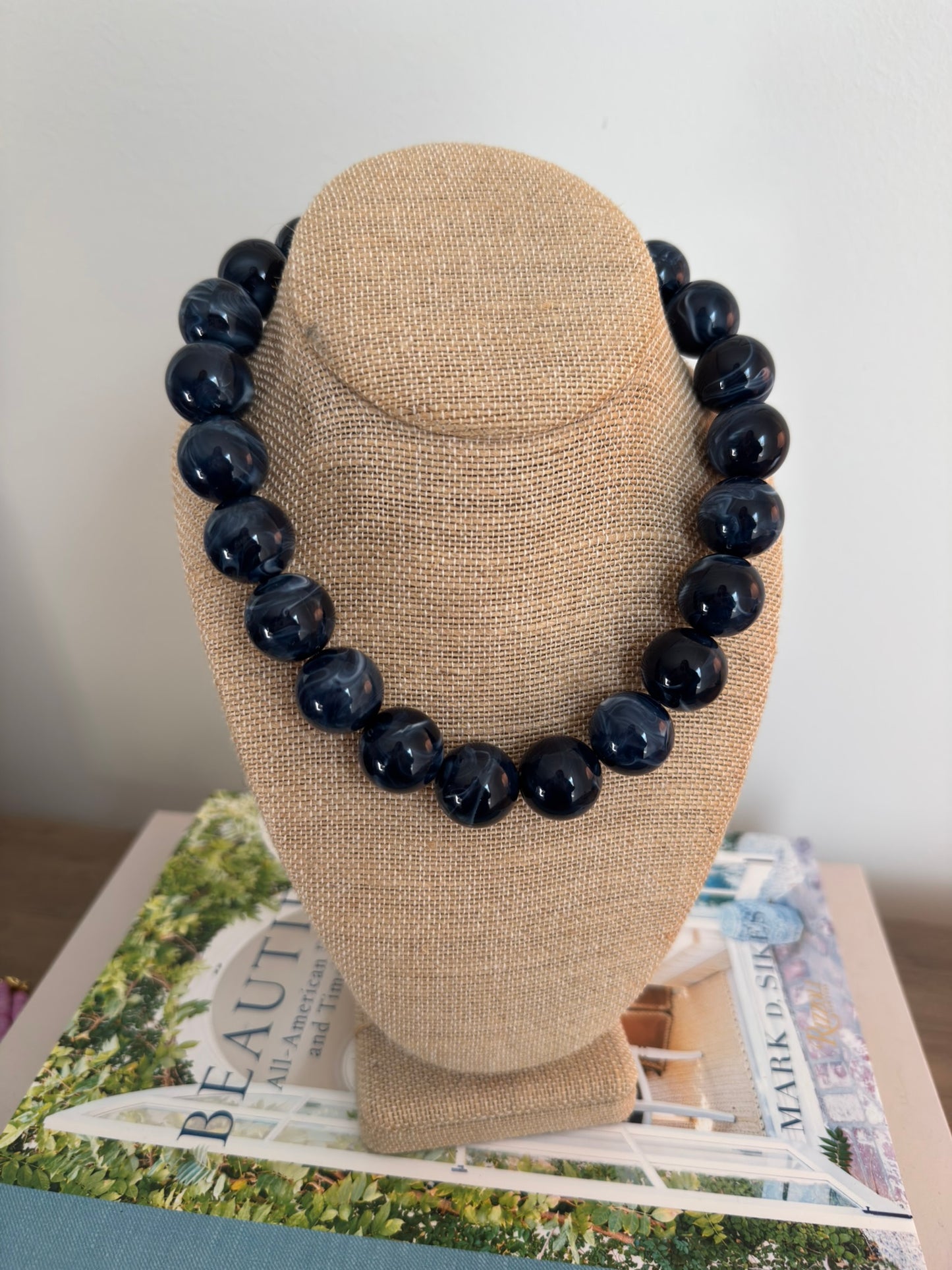 Lydia Necklace: Navy