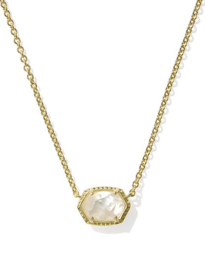 Daphne Frame Necklace Mother of Pearl