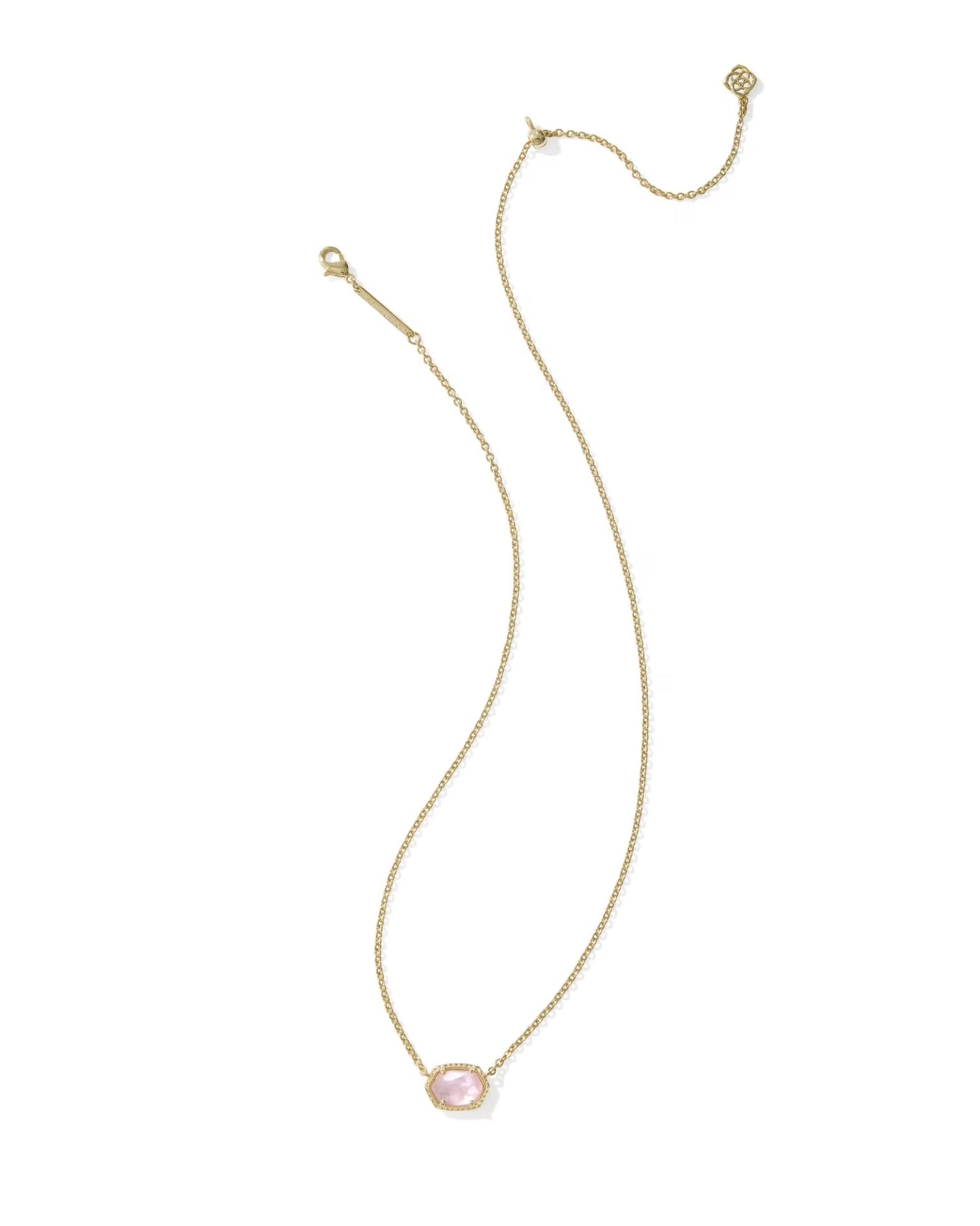 Daphne Frame Necklace Pink Mother of Pearl