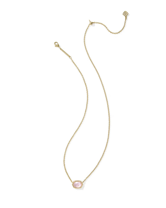 Daphne Frame Necklace Pink Mother of Pearl