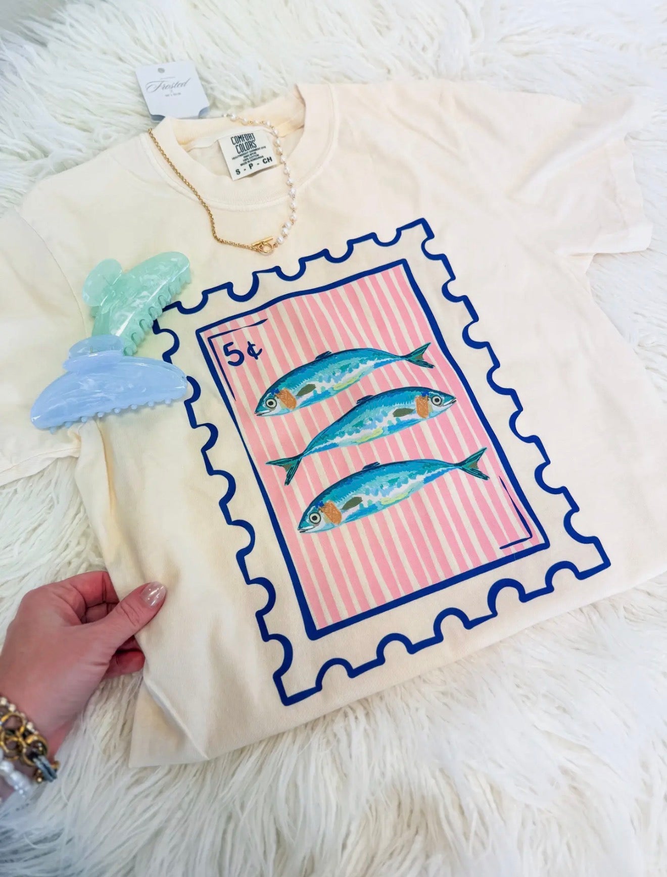 Sardines Stamp Tee