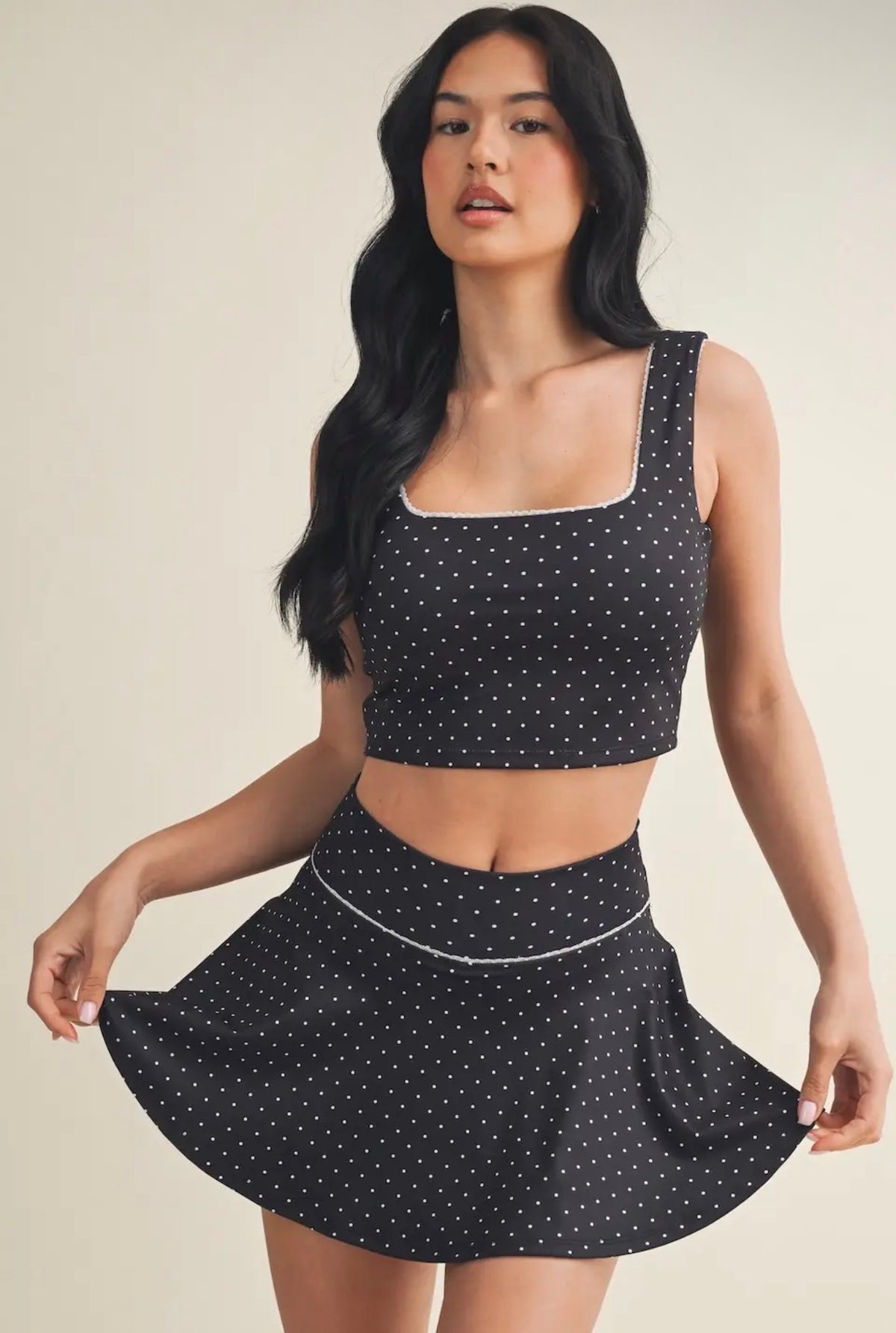 Polka Dot Skirt Set