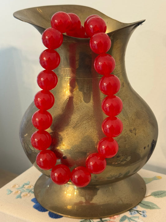 Lydia Necklace: Red