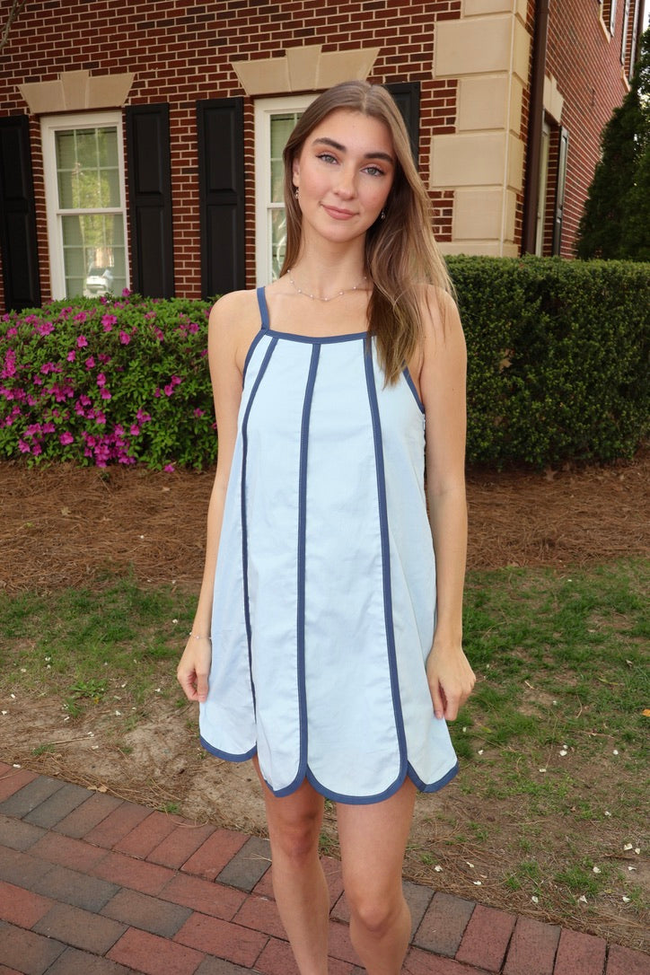 Augusta Dress - BLUE