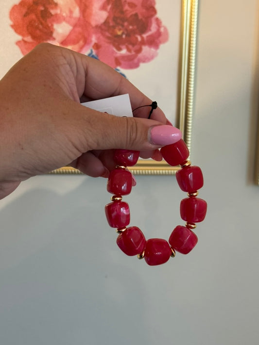 Harper Bracelet: Poppy Pink
