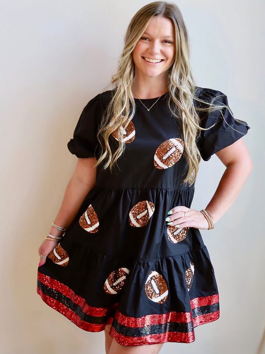 Gameday Dress - BLACK