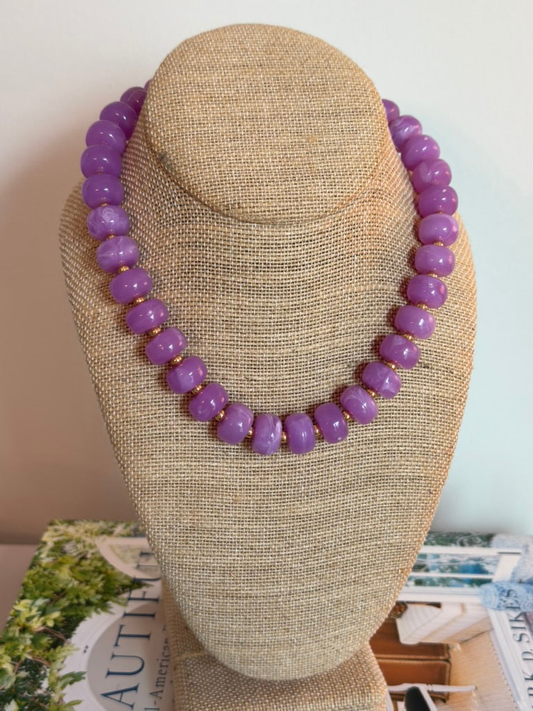 Bliss Necklace: Purple