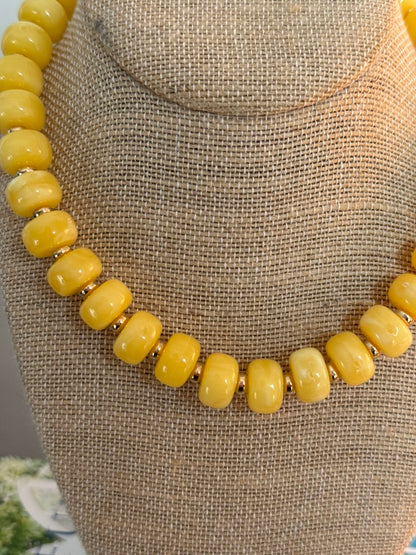 Bliss Necklace: Yellow