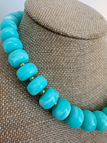 Bliss Beaded Necklace - Teal