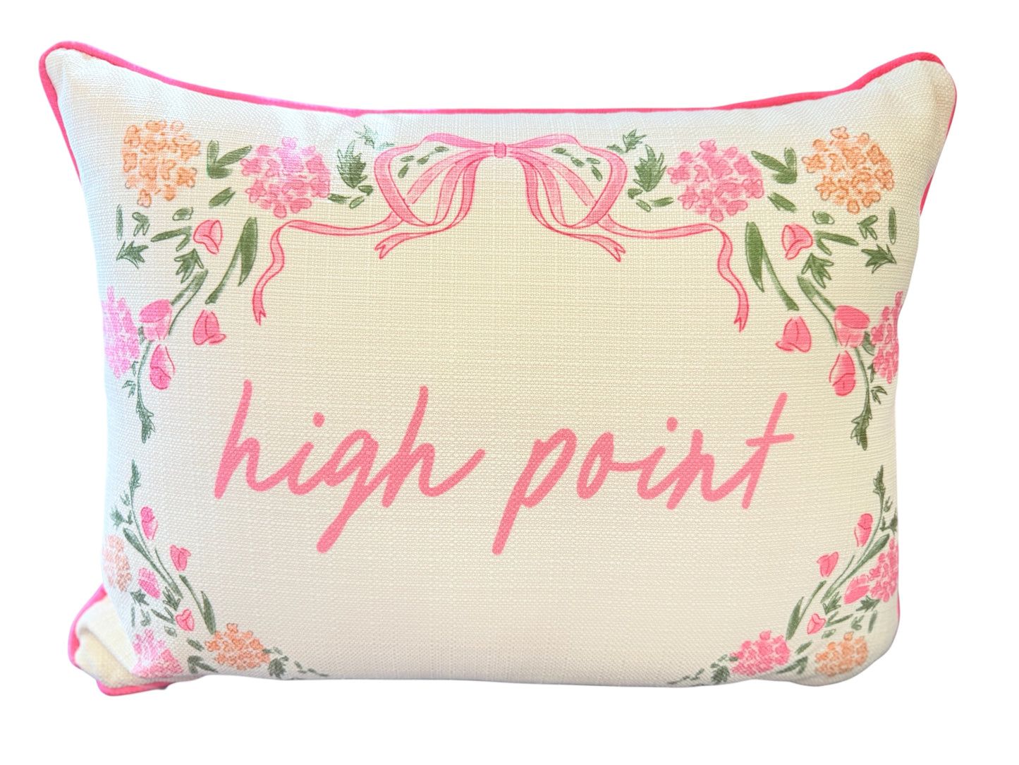 Pink Hydrangea Pillow - HIGH POINT
