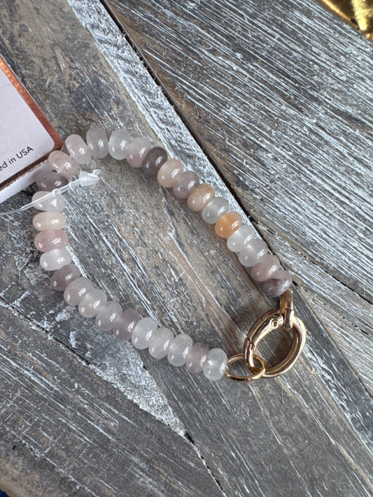 Summer Beaded Bracelet - Neutral Multi