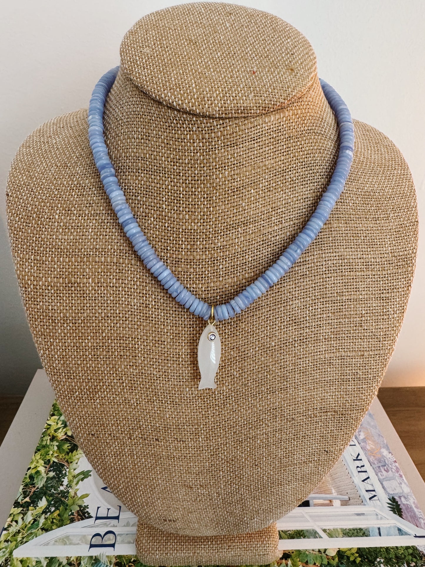 Periwinkle Beaded Necklace