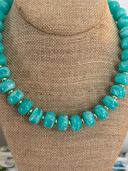 Bliss Necklace: Bright Teal