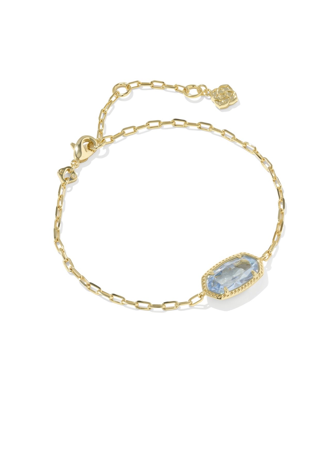 Elaina Luxe Gold Chain Bracelet Gold Blue
