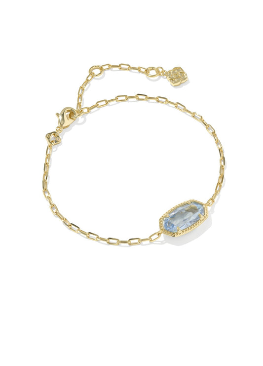 Elaina Luxe Gold Chain Bracelet Gold Blue