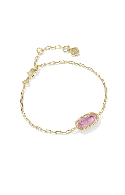 Elaina Luxe Gold Chain Bracelet Gold Pink