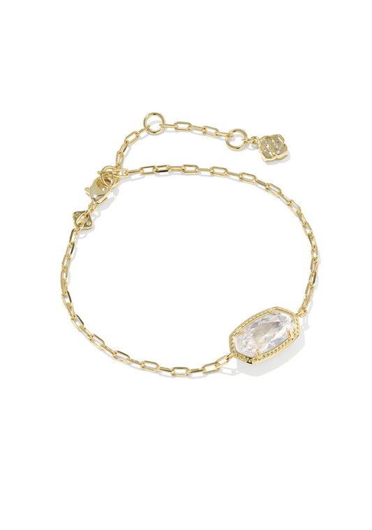 Elaina Luxe Gold Chain Bracelet Gold White